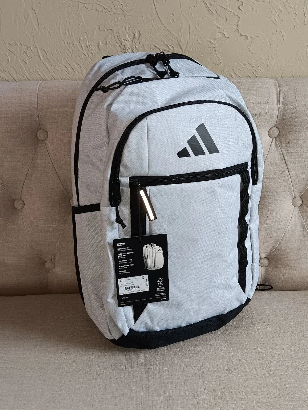 Adidas Excel Backpack Unisex Durable Large Athletic Laptop Bag JK3403 - Picture 6 of 9